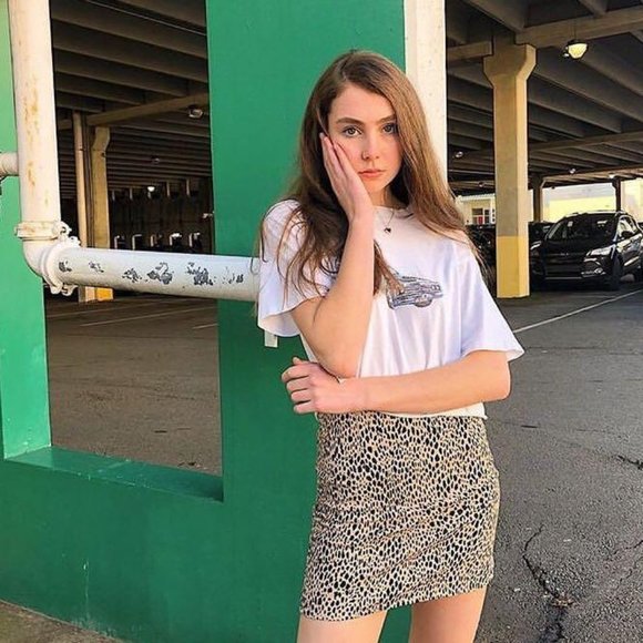 Brandy Melville Dresses & Skirts - ❌  SOLD ❌ Brandy Melville Leopard Print Skirt